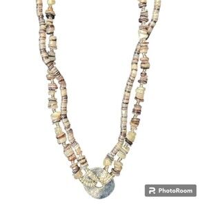 Handmade Metal & Beads Necklace